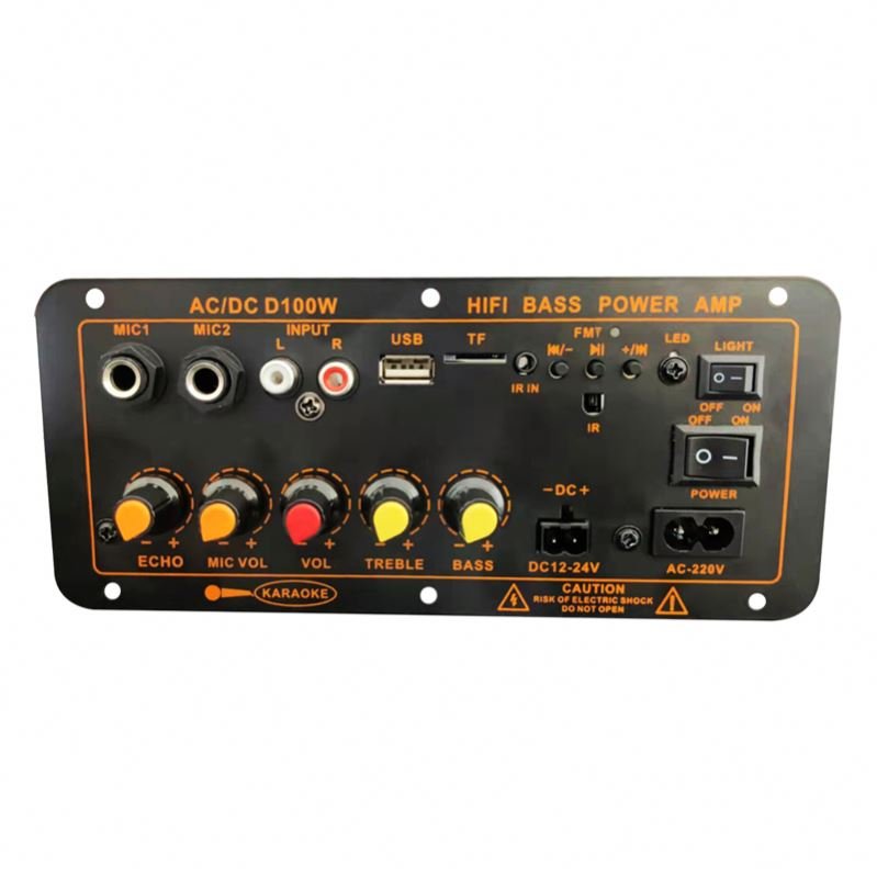 Rms 100W Car Power Amplifier Board D100 BT Home Audio K Song Outdoor Subwoofer Power Amplifier Module